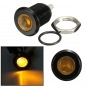 Silbernes/schwarzes Schalenmetall 12 Mm LED Anzeigelampenpilot schleudert Lampenschraube shape12v