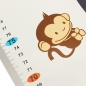 Nette Wandtattoo Aufkleber Karikatur Giraffe Monkeys Wachstum Höhe Kinder Kinder Tabelle