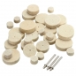 33pcs Wolle Polierscheibe Grinder Zubehör für Dremel