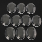 10Pcs Klar ovale Form Glascabochon Domes Charm DIY