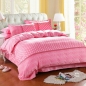 Punkt 3 oder 4pcs Muster Farbe Druck Baumwollmischung Bettwäsche Sets Twin Voll Queen Size