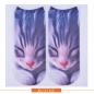 Frauen Damen 3D Druck Tiermuster Socken nette Katze Low Cut Ankle Hosiery