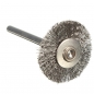 10pcs 22mm Stahldraht Rad Bürste für Dremel Präzisionswerkzeuge