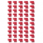 20 / 50Pcs Red 22-18AWG 6.35mm 90 Grad Rechts Flagge Lucar Spade weiblichen Anschlüsse