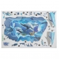 Dolphin 3D Seeozean Abnehmbare Wandvinyl Tapeten Aufkleber DIY Aufkleber Kind Raum Home Decoration