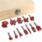 12st 1/2 Zoll oder 1/4 Zoll Schaft Hartmetall Holzbearbeitung Fräser Cutter Drehwerkzeug Set