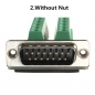 15pin D-SUB DB15-Stecker Breakout-Karte Anschlussklemmenanschlussblock