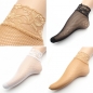 Frauen Spitze höhlen heraus Breathable Haken Silk Socken Rüsche Ineinander greifen reizvolle Knöchel Kurzschluss Socken aus