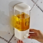 500 ml transparente wand montierten arbeiter seife lotion dispenser abs flüssigkeit box