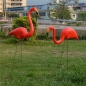1 Paar rote Rasen Flamingo Figurine Kunststoff Party Wiese Garden Ornaments Dekor