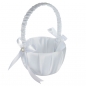 Trauung Partty Pearl White Einzelne Blume Baskets Hochzeit Satin bowknot Supplies