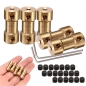 5pcs 9mm Messingkupplungs-Koppler mit Schlüssel und Schraube