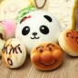 12st Zufalls Kawaii Squishy Panda Bun Toasts Multi Donuts Squishy Soft Cell Phone Straps