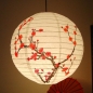 35CM Lampenschirm-Papierlaterne-Licht-chinesische Bambuspflaume-Blüten-orientalisches Dekor