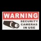 8Pcs Security Camera In Use Self-adhensive Aufkleber Sicherheitszeichen Aufkleber Wasserdicht