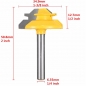 Drillpro RB26 1/4 Zoll Schaft 45 ° Small Lock Mitre Fräser Bit Tenon Cutter für die Holzbearbeitung