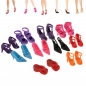 10 paar Fashion Dolls Heels Schuhe Sandalen für Barbie Puppe Spielzeug