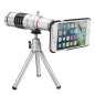 18X optische Zoom Teleskop Kamera Objektiv Stativ Kit und zurück Fall Deckung für iPhone 7