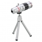 18X optische Zoom Teleskop Kamera Objektiv Stativ Kit und zurück Fall Deckung für iPhone 7