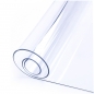 Wischen Sie saubere transparente Tischdecke Matte PVC Glas Effekt Antifouling Tisch Schutz Abdeckung