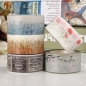 NEUES dekoratives Washi klebriges Papier-Gewebe Buntes Band-Geschenk Selbstklebendes Handwerk DIY Aufkleber