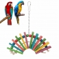Papagei Farbige Woodeen Biss Spielzeug Käfig Anhänger Gadget Geschenk