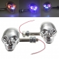 Universal Motorrad Skeleton Kopf drehen Licht Indikatoren Lichter