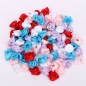 50Pcs 15mm Satin Band Blume Rose