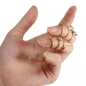 7pcs Goldlegierung Herzbowknot Schädel Verbindungs Ring Nagel Ring Schmucksachen