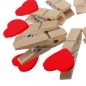 10pcs Love Heart Wooden Clothes Photo Paper Clips