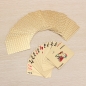24K Goldfolie überzogen Poker Spielkarten Certficate Dollar Euro