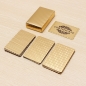 24K Goldfolie überzogen Poker Spielkarten Certficate Dollar Euro