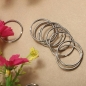 96-100Pcs 25mm Metall Split Ringe Nickel Stahl Hoop Schlüsselringe