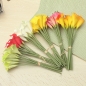 10pcs Künstliche Latex Calla Lilie blüht Blumen Brautblumenstrauß