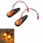 2x LED Universalmotorrad Blinker Leuchtmelder Lampen Bernstein