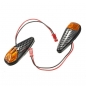 2x LED Universalmotorrad Blinker Leuchtmelder Lampen Bernstein