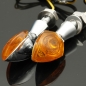 2x Universalmotorrad LED Blinker-Kontrollleuchte E Zeichen 12V