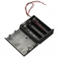 3 X AA Batterie Halter Kasten Geschlossene Box OFF / ON Schalter mit Wires