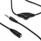 Kopfhörer-Lautstärkeregelung Audio-Stereo-Verlängerungsadapter