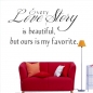 Englisch Sprüche Wall Stickers Love Story Wall Stickers