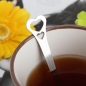 Rostfreier Stahl herzförmiger Tee infuser Siebfilterlöffel