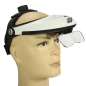 Stirnband LED Head Light Vergrößerungsglas Lupe 5 Objektiv