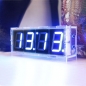 DIY 4 Digit LED Elektronische Clock Kit Großbild Rot Blau Grün LED