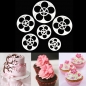 6pcs Pflaume Blumen Fondant Kuchen Sugarcraft Scherblock Form