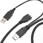 1-M-USB 3.0 ein Mann zur micro-b Machterweiterung y Kabel für den hdd Pc
