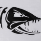 Auto Selbstfenster Wütend Hai Fisch Fischen Aufkleber Vinyl Aufkleber Black