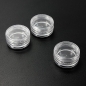 Klare Plastikschmucksachen versehen Bettkasten mit 12pcs runde Behälter mit Perlen