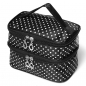 Tragbare Polyester Double Layer Verfassungs Kosmetik Toilettenartikel Tasche