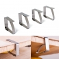 4pcs Edelstahl Tischdecke Clip Tischdecke Tuch beladen Klemmhalter