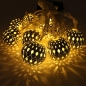 10 LED 3 Meter Solarschnur Laterne Licht Fee Weihnachtsball Lampen